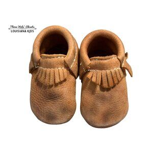 Freshly Picked Sz 3 Brown Genuine Leather Moccasins